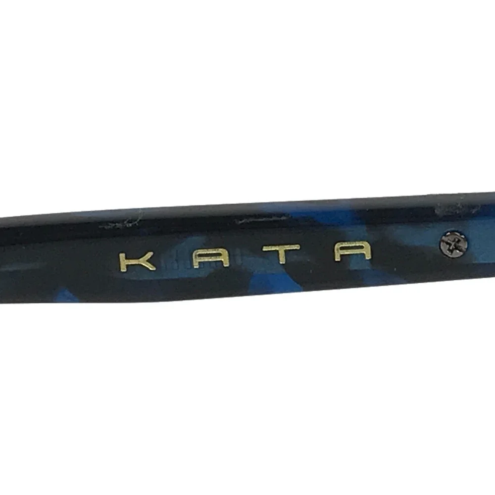 Kata Eyeglasses Frames Zen Raven Tortoise Blue Silver Square Half Rim 50-20-140